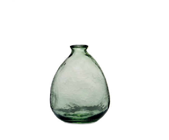 Decorative Green Glass Vase