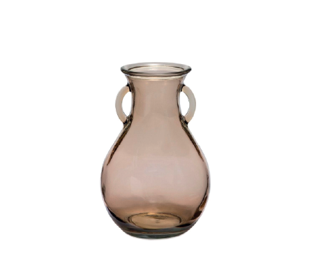 Brown Decorative Recycled Glass Vase