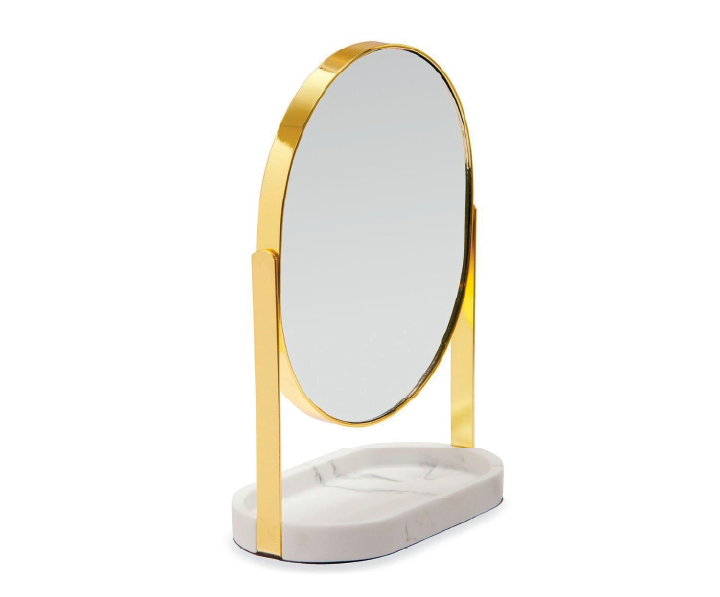 Classic Marble Gold Jewelry Mirror