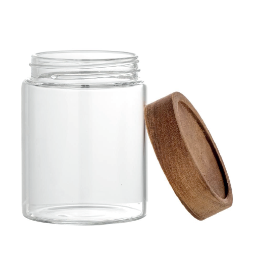 Kauna Jar w/Lid, Clear, Glass