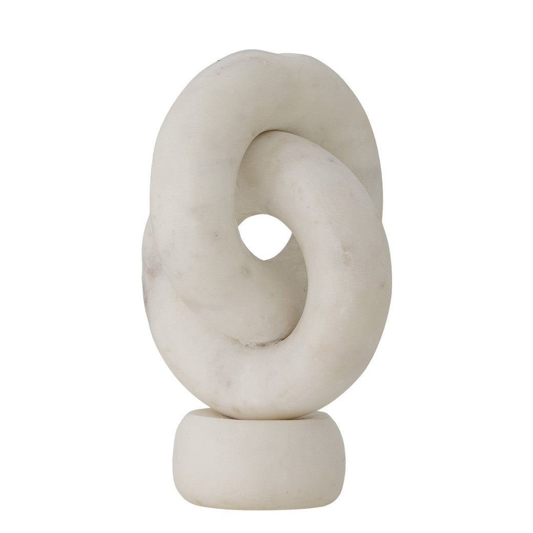 Goa Candle Holder,  White, Marble