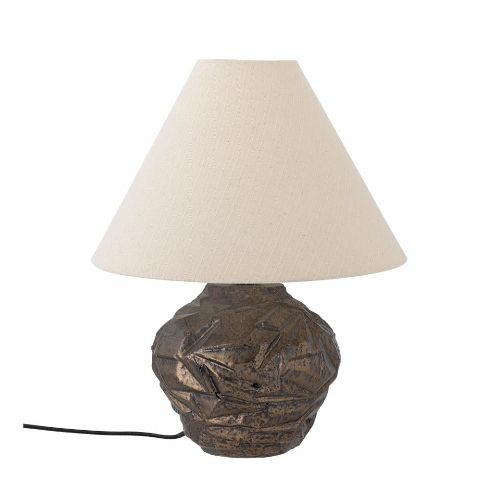 Carolla Table lamp, Brown, Stoneware